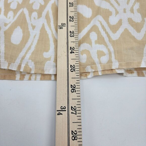 Sheridan French Printed Embroidered Split Neck Tank Top Women's 4 Preppy Beach - Picture 11 of 12